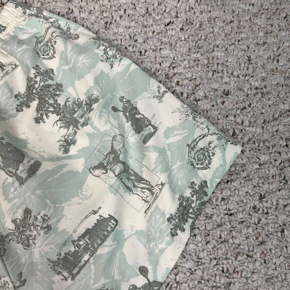 Nike Green Toile Print Running Shorts  Dri-Fit Athletic Lounge Shorts  Medium - Picture 5 of 5